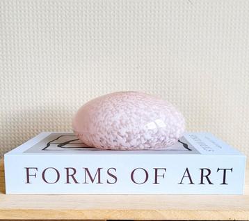 Prachtige vintage art deco roze gewolkte glazen lampenkap! beschikbaar voor biedingen