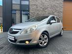 Opel Corsa 1.4-16V Enjoy LPG G3 Navi|Airco|Cruise Control|, Voorwielaandrijving, Stof, Gebruikt, Zwart