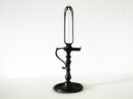 Een olielamp klok met Romeinse cijfers, Antiek en Kunst, Antiek | Tin, Ophalen of Verzenden