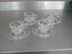 4 glazen espresso koffie kopjes (waarschijnlijk Illy), Huis en Inrichting, Keuken | Servies, Nieuw, Ophalen of Verzenden, Glas