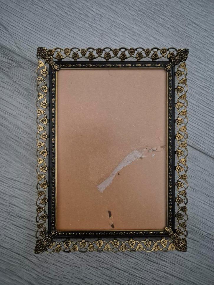 Vintage Fotolijst met Gouden Details, Audio, Tv en Foto, Fotografie | Fotolijsten, Gebruikt, Ophalen of Verzenden