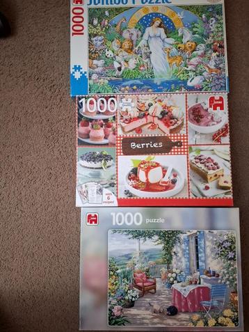 3 Jumbo puzzels + receptenkaartjes 3 voor €10 beschikbaar voor biedingen