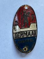 Oud Germaan Meppel balhoofdplaatje. Balhoofd plaatje., Ophalen of Verzenden, Gebruikt, Gebruiksvoorwerp