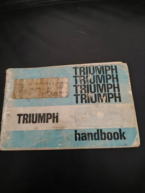 Triumph TR 6 handboekje, Auto diversen, Handleidingen en Instructieboekjes, Ophalen of Verzenden