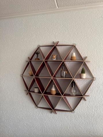 Decovry - Wanddecoratie Wandkast Boekenrek - Hexagon Design beschikbaar voor biedingen