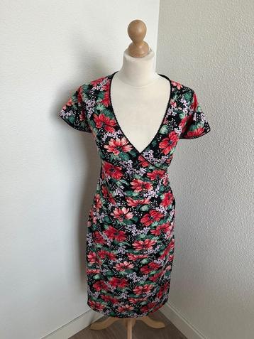 King Louie maat L bloemen crossdress jurk rood 2242 beschikbaar voor biedingen