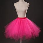 SALES! Knalroze meerlaagse wijdvallende petticoat tutu, Carnaval, Maat 46/48 (XL) of groter, Nieuw, Ophalen of Verzenden