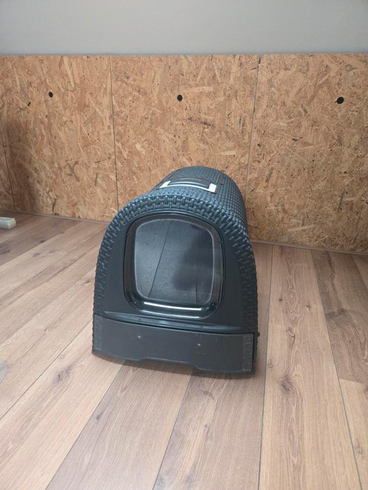 Curver kattenbak antraciet, Dieren en Toebehoren, Kattenbakken, Gebruikt, Ophalen