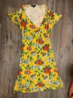 Gele bloemen jurk King Louie maat L grafisch boho chique, Maat 38/40 (M), Geel, Ophalen of Verzenden, Zo goed als nieuw