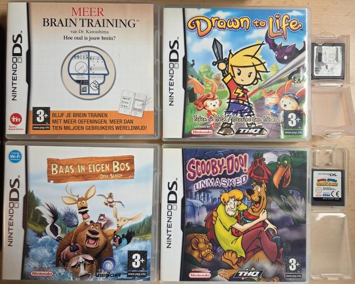 Vijf originele Nintendo DS spellen, Spelcomputers en Games, Games | Nintendo DS, Gebruikt, Overige genres, 1 speler, Vanaf 3 jaar