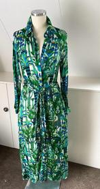 EST'SEVEN beeldige groen blauw dessin lange jurk mt 36 CHCS, Kleding | Dames, Groen, Ophalen of Verzenden, Onder de knie, Zo goed als nieuw