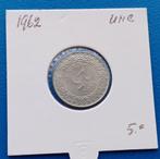 Suriname 25 cent - 1962, Postzegels en Munten, Munten | Nederland, Verzenden, Koningin Juliana, 25 cent, Losse munt