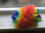 Pruik voor carnaval Crazy Clown Rainbow NIEUW, Kleding | Dames, Carnaval, Maat 42/44 (L), Nieuw, Ophalen of Verzenden