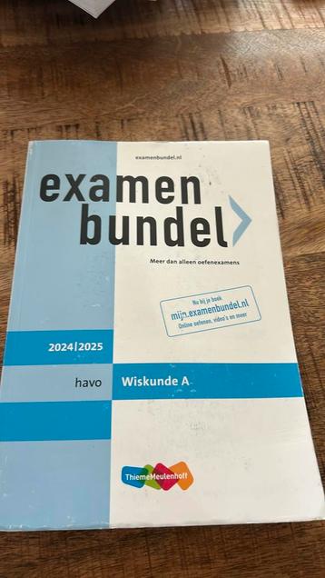 Havo wiskunde A examenbundel beschikbaar voor biedingen