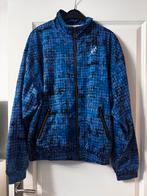 Australian Oldschool trainingsjack blue squares, Ophalen of Verzenden, Zo goed als nieuw, Maat 48/50 (M), Blauw