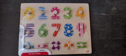 Partij Tooky Toy houten vormpuzzels met cijfers *NIEUW*, Kinderen en Baby's, Speelgoed | Houten speelgoed, Nieuw, Overige typen