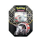 Pokemon Paldean fates Tin Ex Shiny Iron Threads €21.99, Hobby en Vrije tijd, Verzamelkaartspellen | Pokémon, Nieuw, Foil, Ophalen of Verzenden
