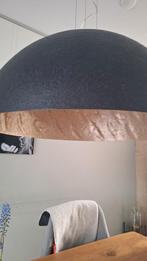 Industriele hanglamp zwart met goud 70cm magna, Ophalen of Verzenden