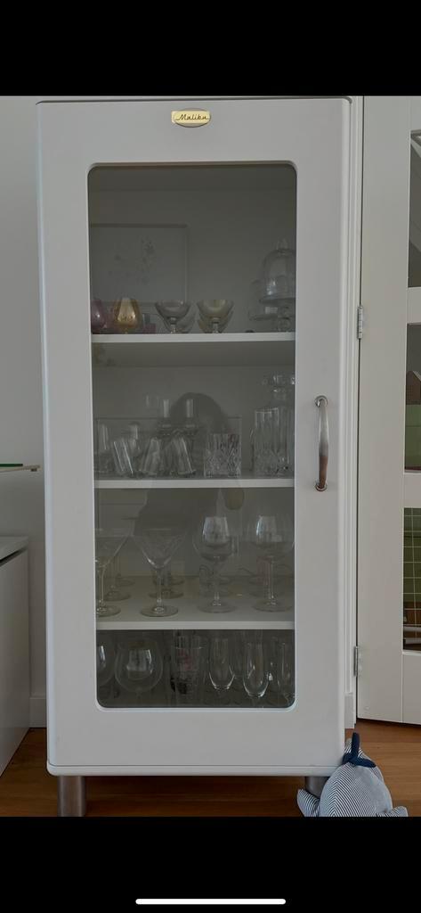 Tenzo Malibu vitrinekast/cabinet white, Huis en Inrichting, Kasten | Vitrinekasten, Gebruikt, 25 tot 50 cm, Ophalen