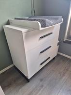 Witte commode met 3 lades, Ophalen, 50 tot 70 cm, Zo goed als nieuw, 75 tot 100 cm