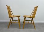Set van 2 Scandinavische Pinnstol stoelen ( Radomsko ), Ophalen, Zo goed als nieuw, Bruin