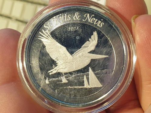 St Kitts & Nevis 2018, 1 oz .999 zilver (3-2), Postzegels en Munten, Edelmetalen en Baren, Zilver, Ophalen of Verzenden