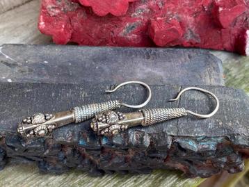 Prachtige 925 zilveren antieke Berber oorbellen prachtig ver