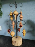 Set v. 11 handgemaakte houten hangers - ornamenten decoratie, Huis en Inrichting, Woonaccessoires | Overige, Houtatelier M.Y.