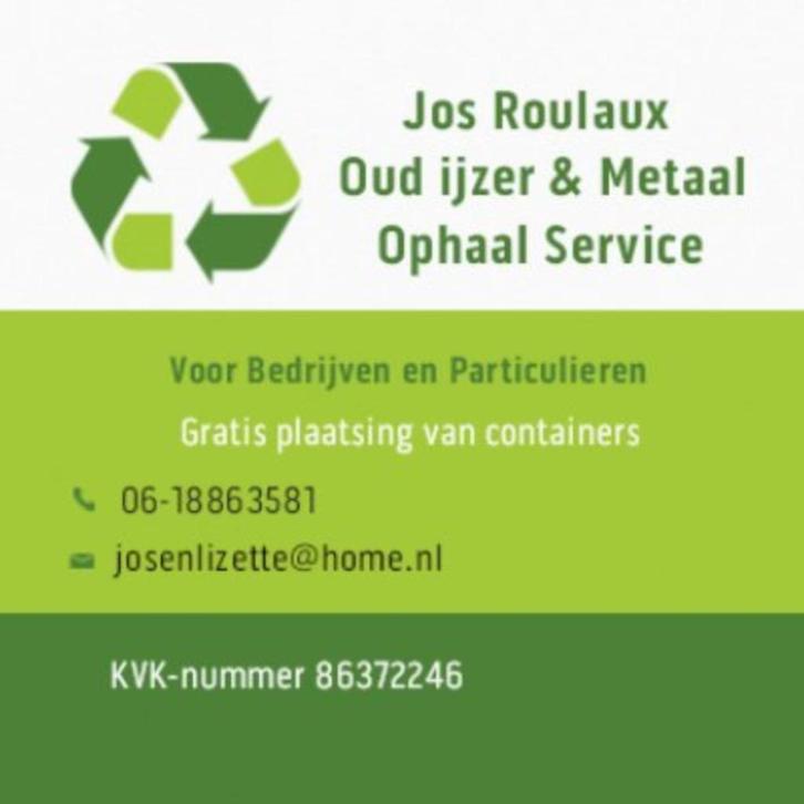 oud ijzer en metaal ophaal service venlo, Doe-het-zelf en Verbouw, Metalen, Gebruikt, Overige metalen, Ophalen
