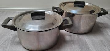 2 Zilmeta pannen - 22 & 20 cm beschikbaar voor biedingen
