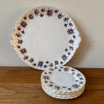 Vintage Royal Albert Sweet Violets Gebaksstel, Gebaksbordjes, Ophalen of Verzenden