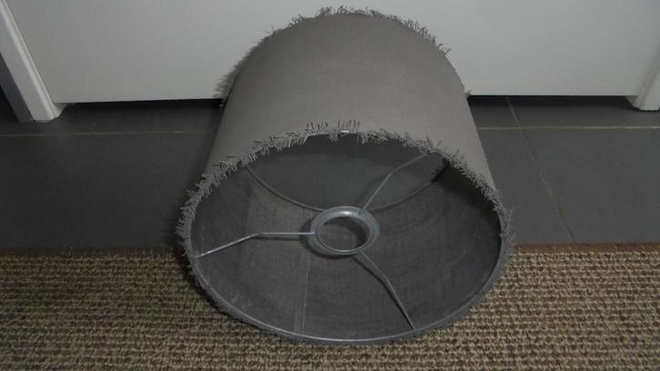 NIEUW bruin landelijke lampenkap, doorsnee 25H18cm, Huis en Inrichting, Lampen | Lampenkappen, Nieuw, Minder dan 25 cm, Rond, Bruin