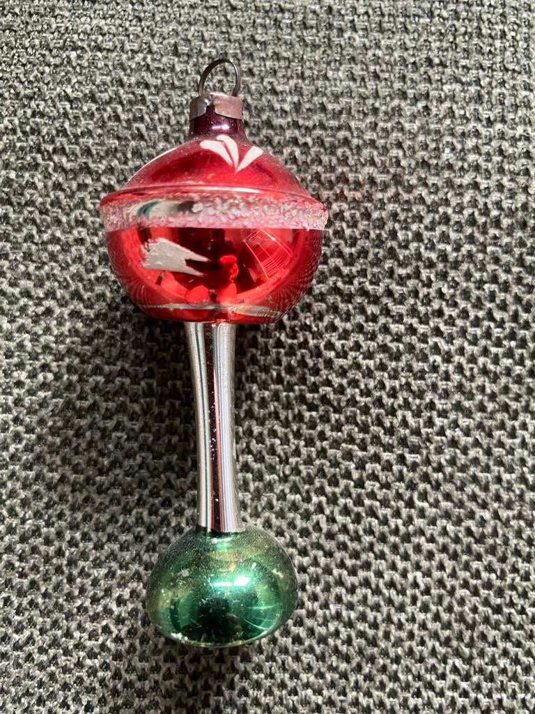 Antieke Kerstbal / Lamp - Prachtig!, Ophalen of Verzenden, Gebruikt