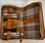 Vintage Lederen Toilettas, Ophalen of Verzenden, Gebruikt, Bruin, Hardcase