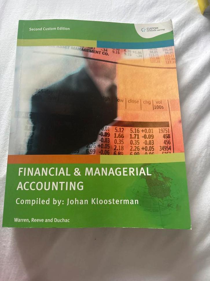 Financial & Managerial Accounting - Zo goed als nieuw, Boeken, Studieboeken en Cursussen, Zo goed als nieuw, HBO, Beta, Ophalen of Verzenden