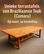 Unieke terrastafels van Braziliaanse Teak (Cumaru), Ophalen, Nieuw, Rechthoekig, Hout