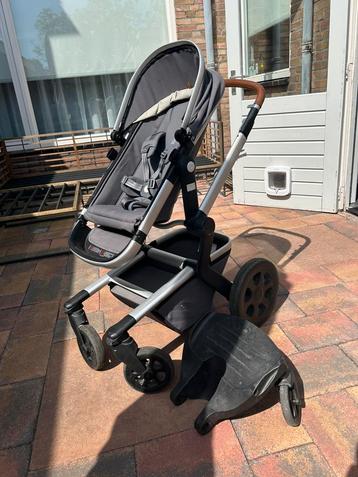 Complete Joolz kinderwagen met babybak en meerijdplankje beschikbaar voor biedingen