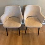 KARWEI eetkamerstoel Puck beige/grijs, Ophalen, Twee, Zo goed als nieuw, Stof