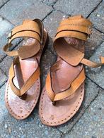 Sandalen leer, Kleding | Dames, Ophalen of Verzenden, Zo goed als nieuw, Sandalen of Muiltjes