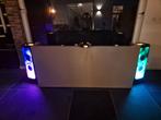 DJ booth custom - 2 JLB Partybox 1000 + 2  microfoon + booth, Ophalen, JBL, Zo goed als nieuw, Complete surroundset