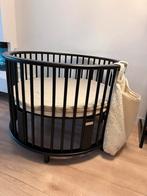 Zwarte ronde box, Kinderen en Baby's, Boxen, Ophalen of Verzenden, Zo goed als nieuw, Rond, Boxkleed