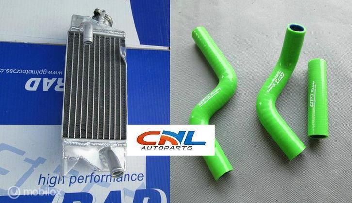 Radiateur + slangen kawasaki kx80 kx85 kx100 1998-2011 99 00, Motoren, Onderdelen | Kawasaki, Nieuw, Ophalen of Verzenden