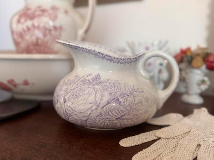 Lila Lampetkan uit Frankrijk, Antiek en Kunst, Antiek | Keramiek en Aardewerk, Ophalen of Verzenden