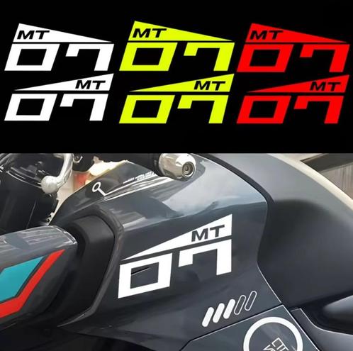 Yamaha MT07 logo tank motor stickers Premium kwaliteit, Motoren, Accessoires | Stickers, Ophalen of Verzenden