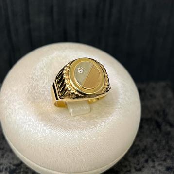 14 karaat gouden ring nieuw heren zegelring beschikbaar voor biedingen