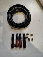 NOS bougie kabel set met 4x bougiedop. Ca. 50 jaar oud, Ophalen of Verzenden