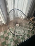 Acapulco/rope‑stijl stoel met (zwart) metalen frame, Tuin en Terras, Tuinstoelen, Ophalen, Zo goed als nieuw