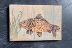 Tekening op hout, Ophalen of Verzenden, Nieuw, Tekening, Minder dan 50 cm