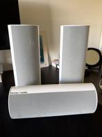 Harman Kardon Speakerset Wit, Audio, Tv en Foto, Luidsprekers, Gebruikt, Minder dan 60 watt, Front, Rear of Stereo speakers, Ophalen