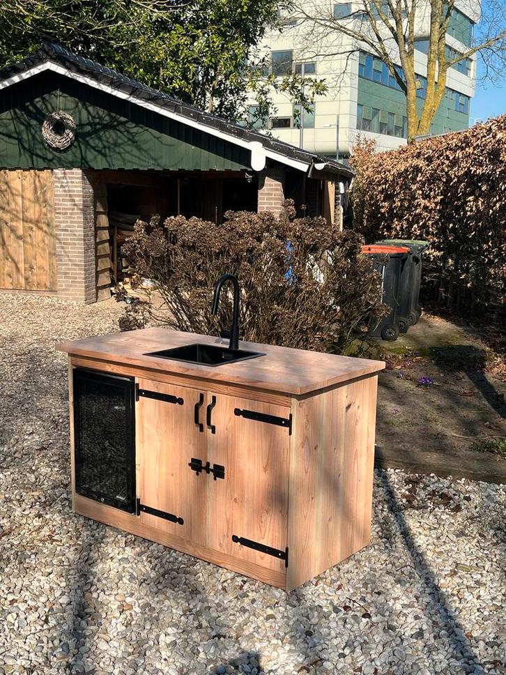 Douglas Houten Buitenkeuken - 150cm, Tuin en Terras, Buitenkeukens, Nieuw, Vrijstaand, Ophalen of Verzenden